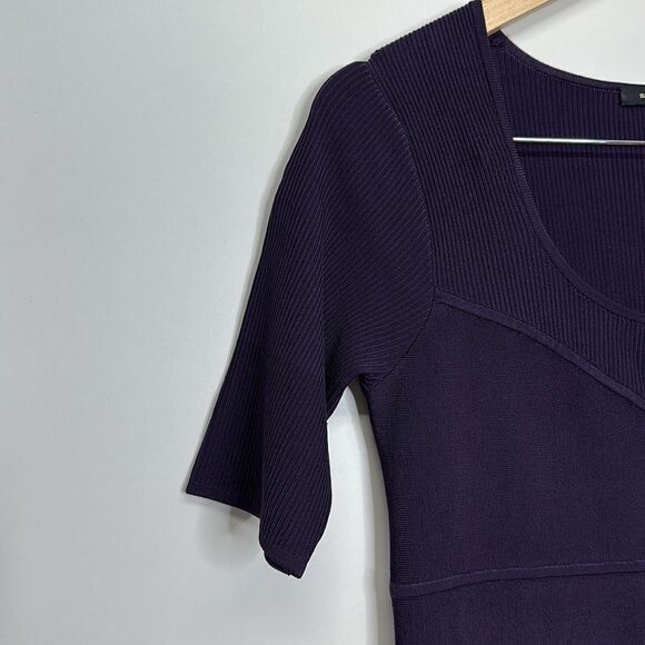 Nanette‎ Lenore Pleated Purple Midi Dress Size Large - Picture 6 of 9